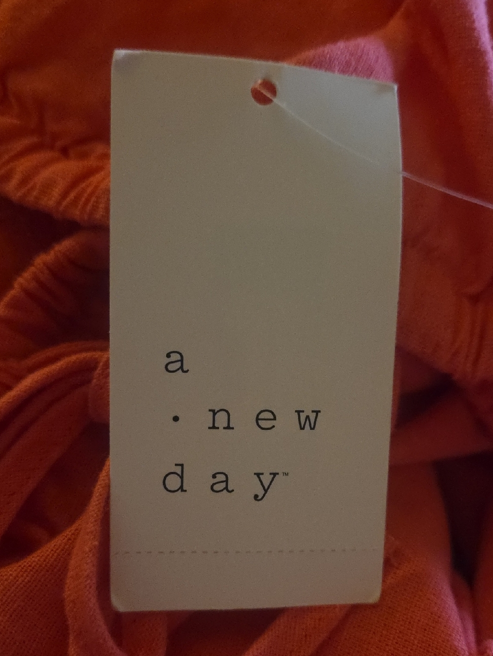 a new day Coral Pink Wide-Leg Drawstring Linen Blend High Waist Pants - Picture 7 of 7